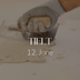 Hand wearing a glove holding a trowel with text 